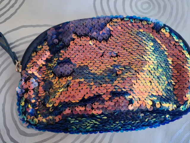 Neceser lentejuelas Depesche naranja y morado