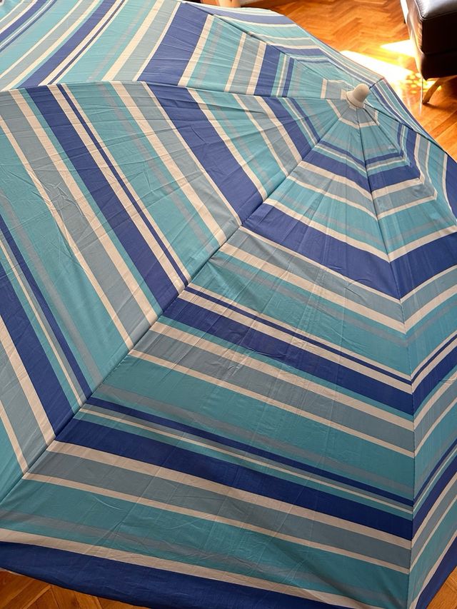 Sombrilla parasol playa 2m asul