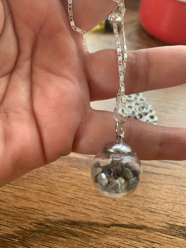 Collanina argento con ciondolo “Taormina’s beach”