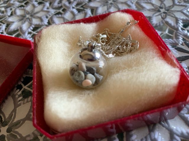 Collanina argento con ciondolo “Taormina’s beach”