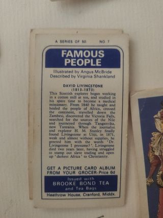 cromos colección ingleses antiguos