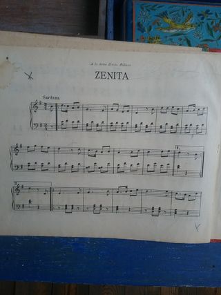 Cuaderno de música años 40