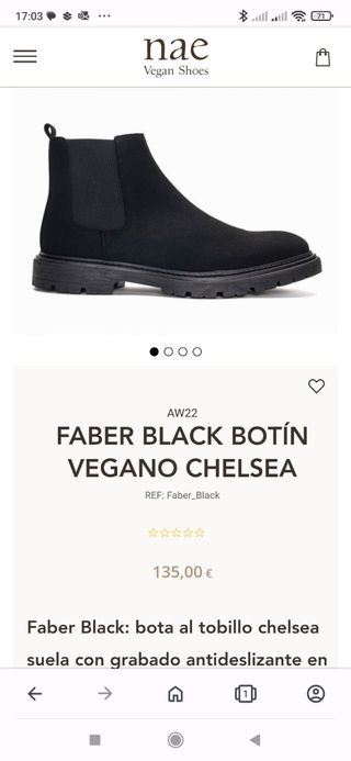 Botas veganas Nae 45
