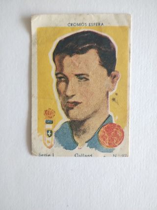 Cromo Esfera.Gallard.Real Oviedo.Años 40