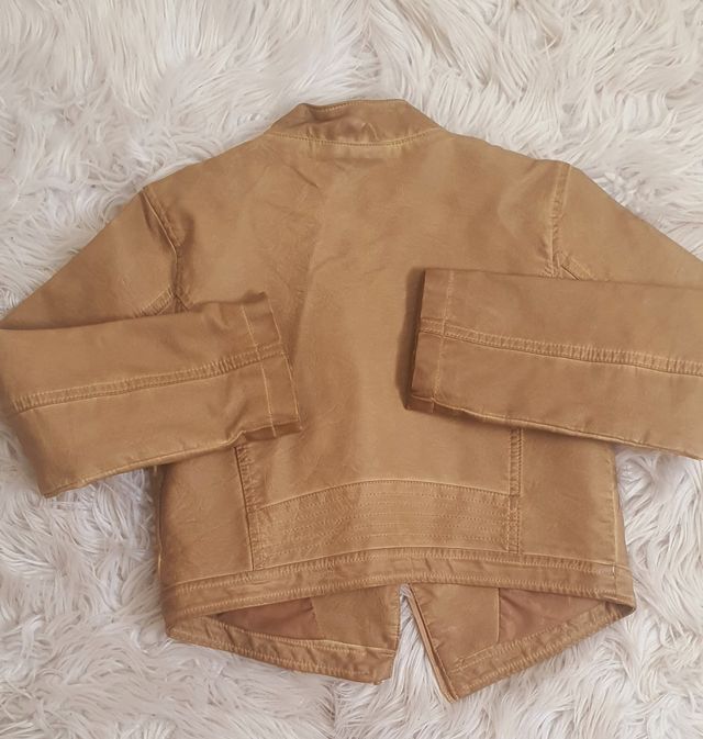 Cazadora Cuero Camel Mayoral talla 8