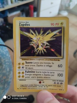 Zapdos carta pokemon