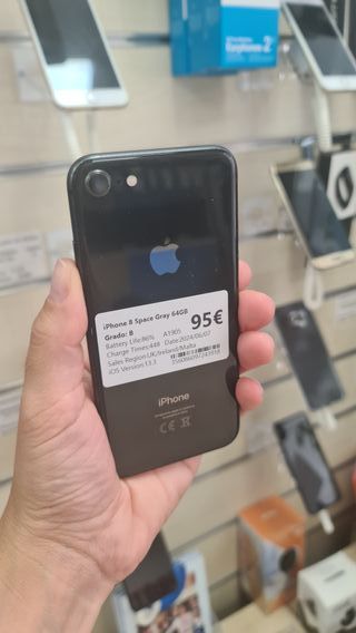 TELEFONO MOVIL IPHONE 8 GRIS OSCURO 64GB