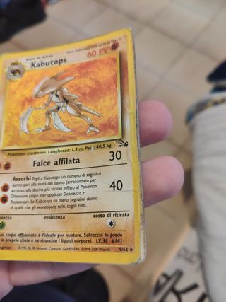 Carta pokemon kabutops