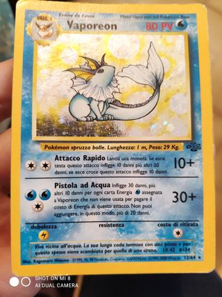Carta pokemon vaporeon