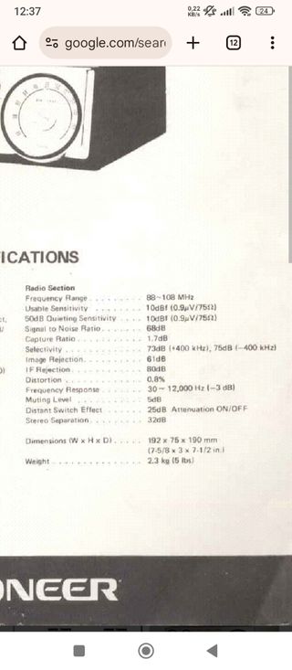 PIONEER KP-500 radio cassette.Vintage.