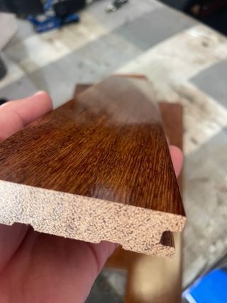 Tarima maciza barnizada sucupira