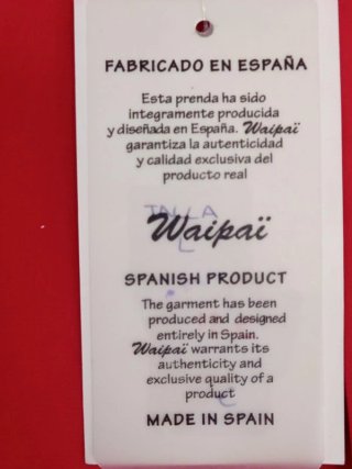 Top Escote Halter Waipaï Lycra (Talla L) - NUEVO