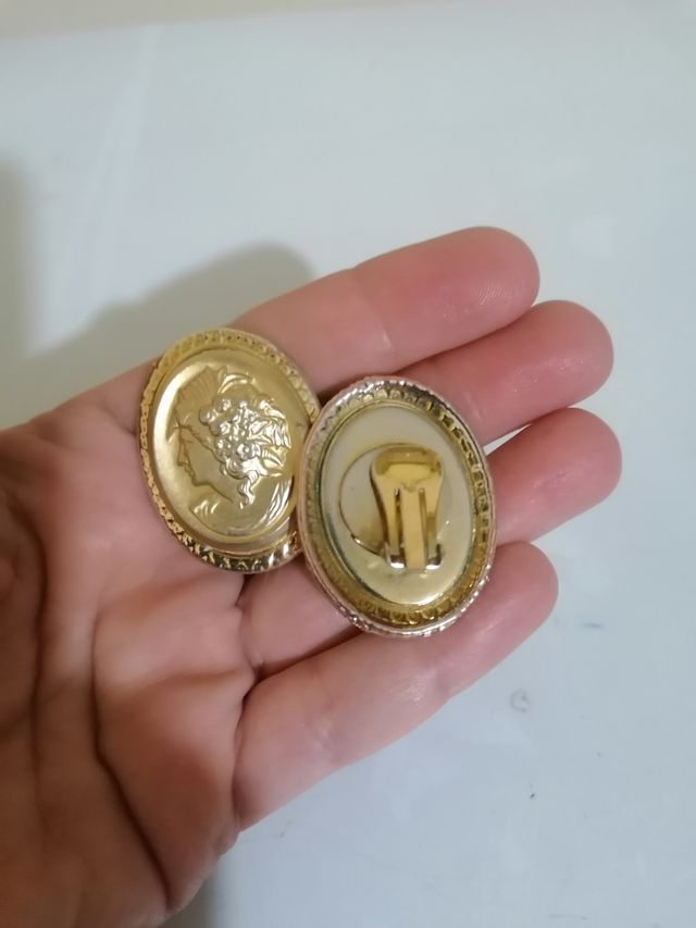 Vintage grandi orecchini cameo