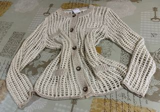 cardigan calado joya