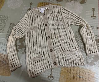 cardigan calado joya