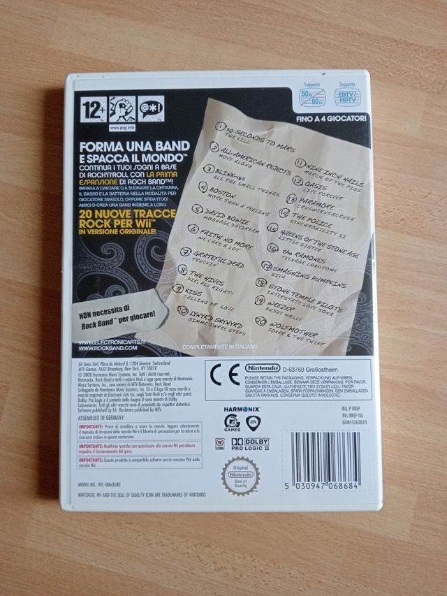 Wii Rockband Song Pack 1