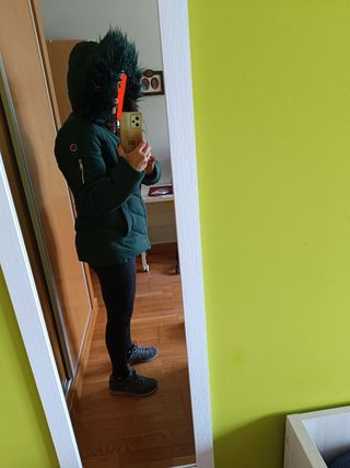 Parka verde señora