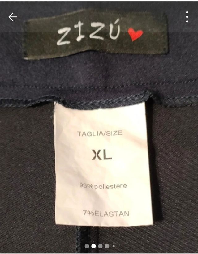 Pantalone blu da donna