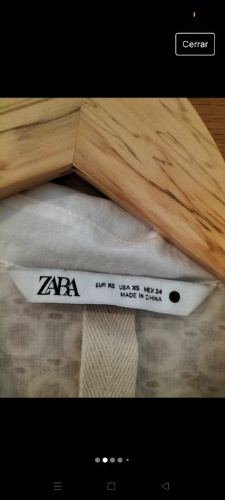 Camisa,vestido,sobrecamisa zara xs