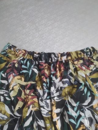 PANTALON DE SEDA PALAZZO ESTAMPADO TALLA GRANDE