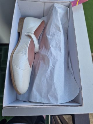 Zapatos comunion porcelana 38