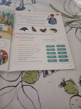 Libro matemáticas y Lengua 3 de primaria.