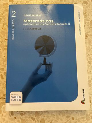 Mates sociales II Santillana libro y solucionario