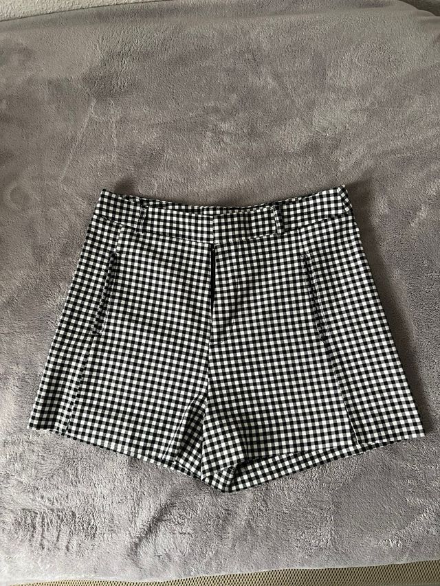 Pantalón corto cuadros