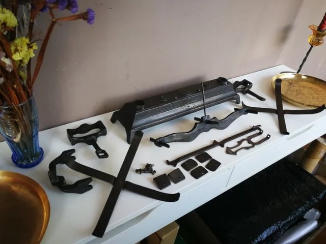 Antigua Balanza de 5 Kg. + Juego de 10 Pesas