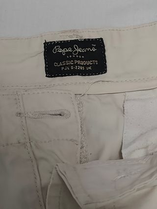 Pantalón largo cargo Vintage Pepe jeans Blanco