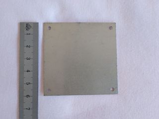 Targhetta CE Comunità Europea in alluminio