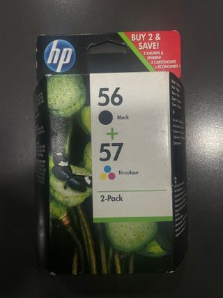 CARTUCHO ORIGINAL BIPACK HP 56/57 NEGRO/COLOR
