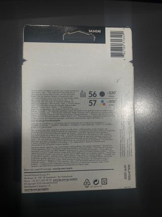 CARTUCHO ORIGINAL BIPACK HP 56/57 NEGRO/COLOR