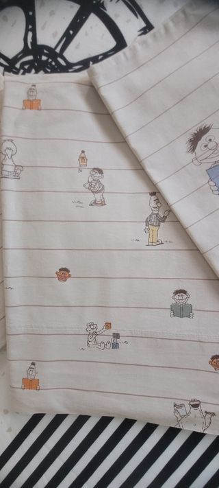 Sábanas cuna barrio sesamo Zara Home