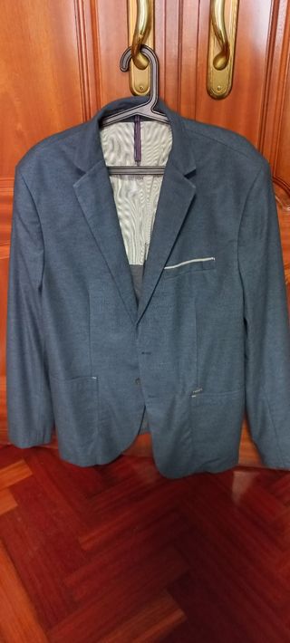 Americana azul hombre
