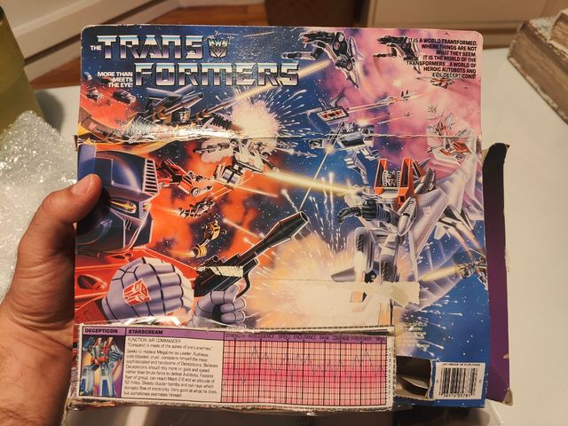 Transformers G1 Starscream 1984 Hasbro
