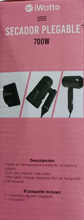 Secador de viaje plegable