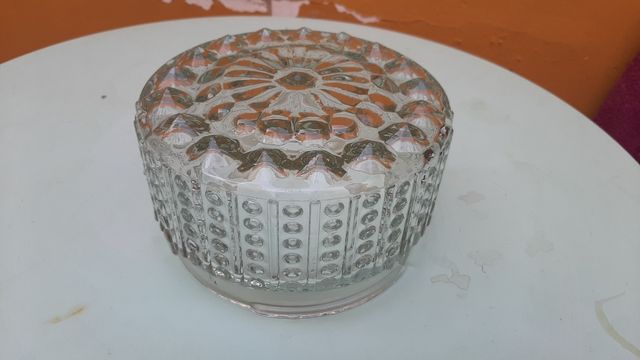 lámpara plafón de cristal vintage