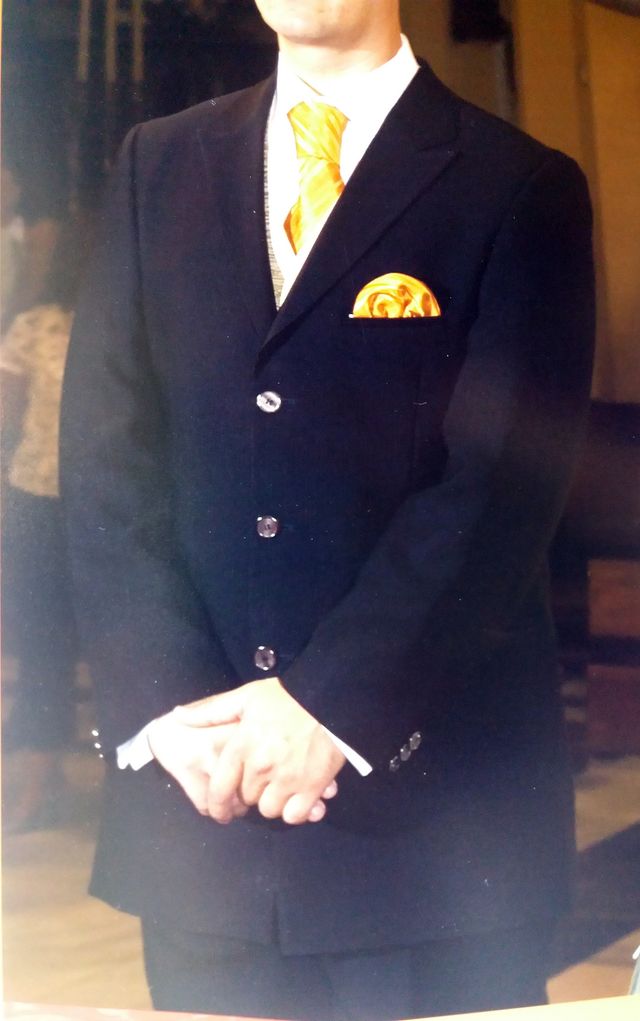 Traje de chaqueta de Boda en Negro Talla 42/50.