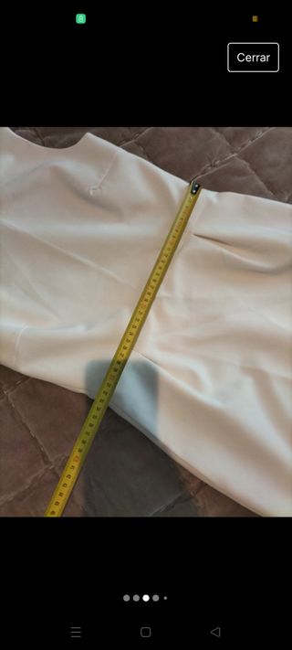 Vestido blanco zara xs