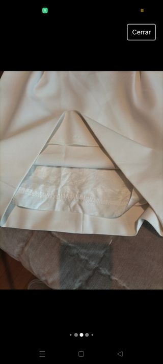 Vestido blanco zara xs