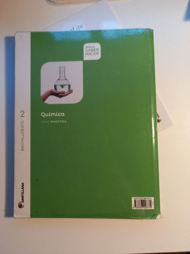Libro quimica Santillana 2 bachillerato