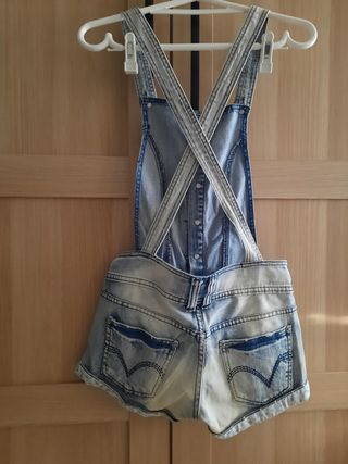 Peto vaquero corto Talla 34 Marca Blanco