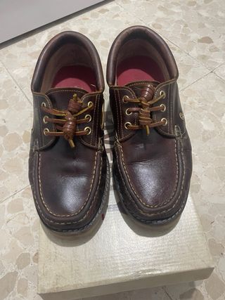 Nauticos marrones cuero