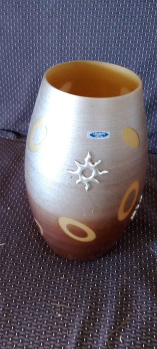 Vaso vetro e argento