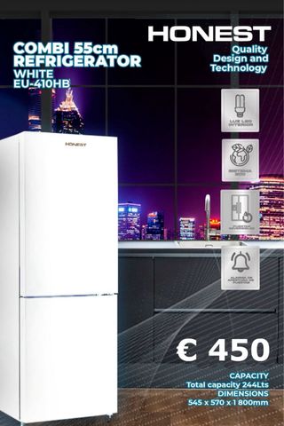Frigorífico Combi HONEST Blanco 55 cm