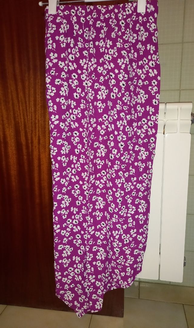 Falda larga bershka con abertura