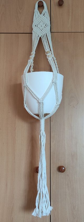 Porta macetas de macramé, varios modelos!