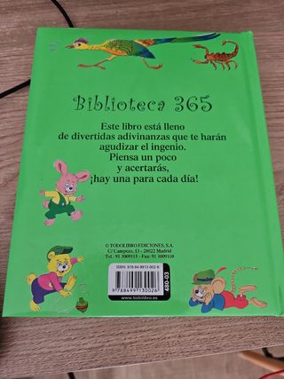 Libro "365 adivinanzas de la abuelita