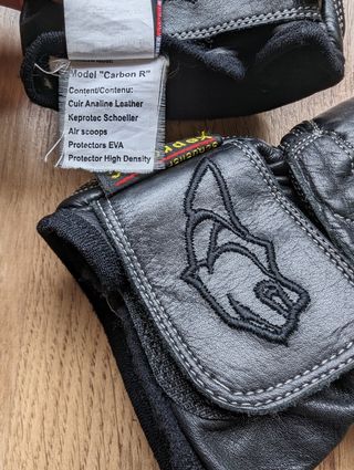Guantes cuero moto